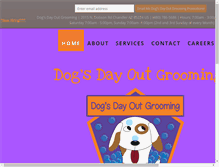 Tablet Screenshot of dogsdayoutgrooming.com